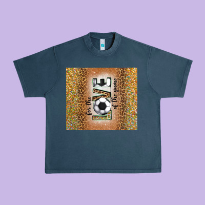 For The Love Of The Game With Soccer Tumbler Tbs Urban Heavy Tee Designed By Tumblerdesignbyshophia