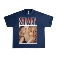 Navy sydney sweeney Urban Heavy Tee - lanVoArt