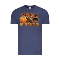Vintage Denim Tis' the season American Football Vintage Tee - NancyCooperArtShop