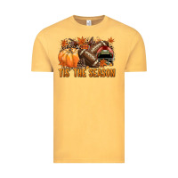 Vintage Mustard Tis' the season American Football Vintage Tee - NancyCooperArtShop