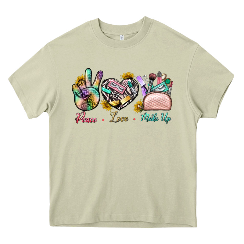 Peace Love Make Up Heavy Core Tee by BundleAndBundleShop | Teevron