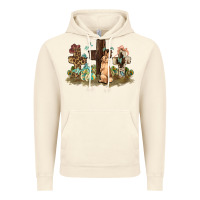 Vintage Artic Western rabbit bunny with crosses Easter Day Vintage Hoodie - HowdyJamesFarm