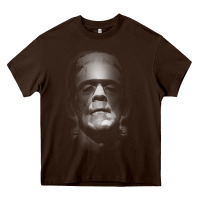 Chocolate Brown frankenstein monster boris karloff face Heavy Core Tee - lanVoArt