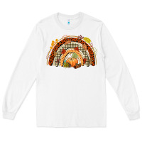 White fall rainbow Long Sleeve Tee - CowGirlArtShop