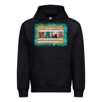Black western turquoise's mama background Urban Hoodie - BarkalooDesign