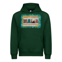 Forest Green western turquoise's mama background Urban Hoodie - BarkalooDesign