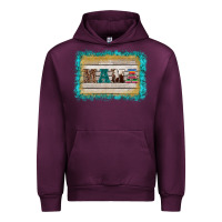 Mauve Wine western turquoise's mama background Urban Hoodie - BarkalooDesign