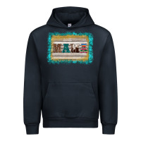 Navy western turquoise's mama background Urban Hoodie - BarkalooDesign