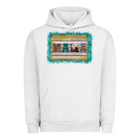 Pigment Lunar Rock western turquoise's mama background Urban Hoodie - BarkalooDesign