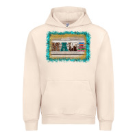 Sandshell western turquoise's mama background Urban Hoodie - BarkalooDesign