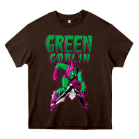Chocolate Brown green goblin Heavy Core Tee - lanVoArt