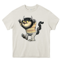 Cream where the wild things are carol Heavy Core Tee - lanVoArt