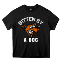 Black bitten by a dog angry dog bite funny gift Heavy Core Tee - lanVoArt
