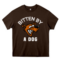 Chocolate Brown bitten by a dog angry dog bite funny gift Heavy Core Tee - lanVoArt