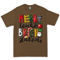 Cacao Merry Teacher Bright Students Christmas Premium Tee - LillyAllenDesigns