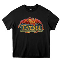 Black tatsu six flags magic mountain Heavy Core Tee - lanVoArt
