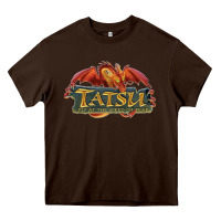 Chocolate Brown tatsu six flags magic mountain Heavy Core Tee - lanVoArt
