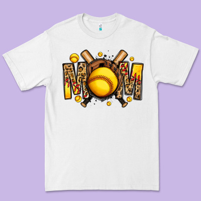 Softball Mom Premium Tee Designed By Jasminsmagicworld