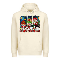 Sandshell merry christmas gnomies wagon Premium Hoodie - FaDigitalArtStudio