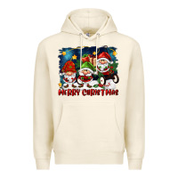 Tofu merry christmas gnomies wagon Premium Hoodie - FaDigitalArtStudio