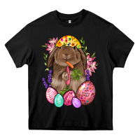 Black Rabbit And Carrot Easter Heavy Core Tee - BundleAndBundleShop
