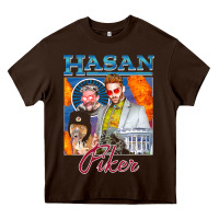 Chocolate Brown hasan piker t shirts gift for fans for men and women gift mother day f Heavy Core Tee - lanVoArt