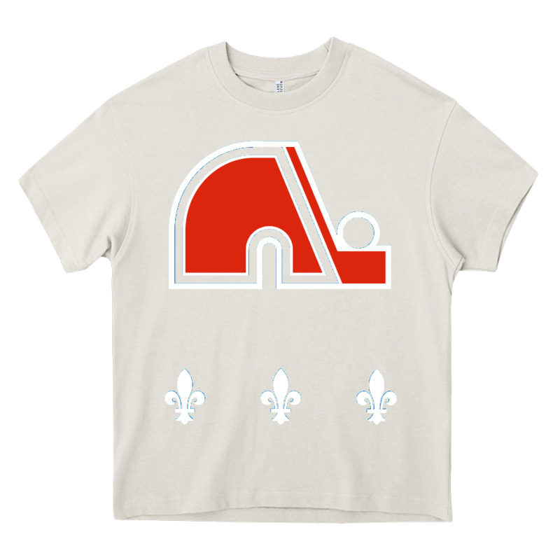 Vintage Quebec Hockey   Retro Nordiques Heavy Core Tee by lanVoArt | Teevron