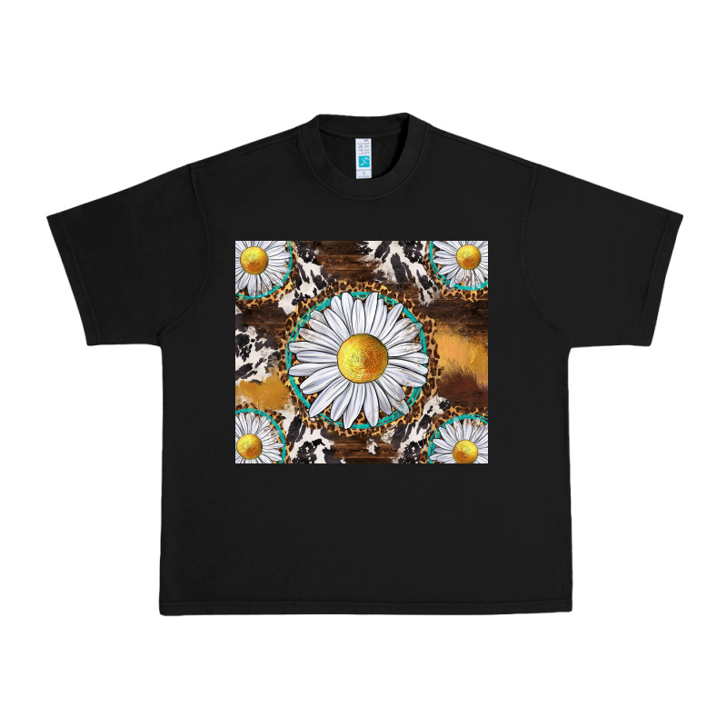 Western Daisy And Cowhide Tumbler Tbs Urban Heavy Tee by TumblerDesignByShophia | Teevron