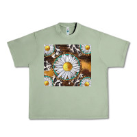 Oil Green western daisy and cowhide tumbler tbs Urban Heavy Tee - TumblerDesignByShophia