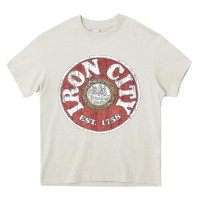 Cream vintage retro iron city(beer) proof Heavy Core Tee - lanVoArt