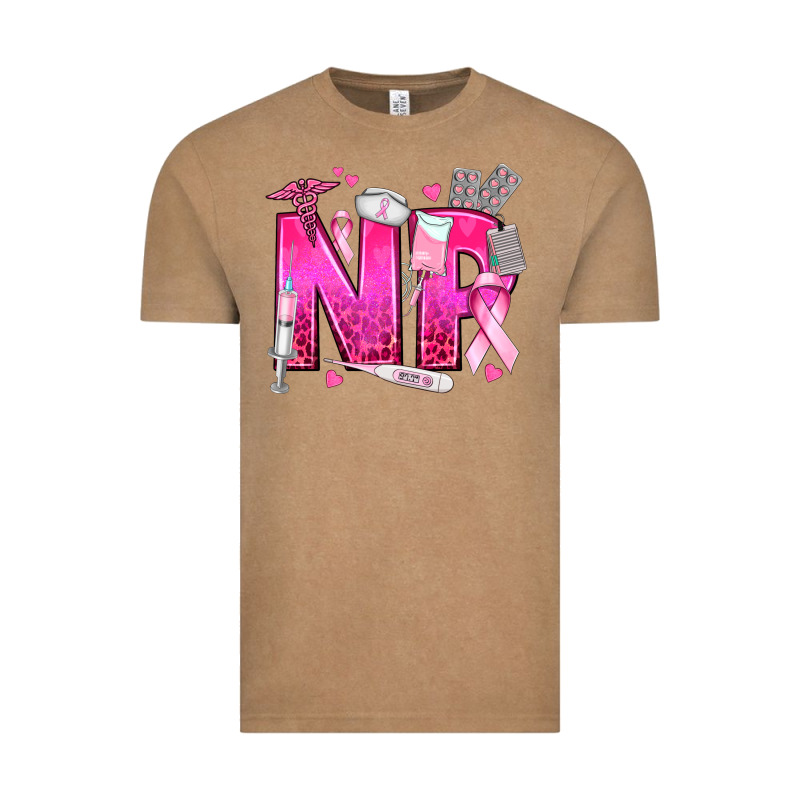 Breast Cancer Np Nurse Practitioner Vintage Tee by texasbilliewilder | Teevron