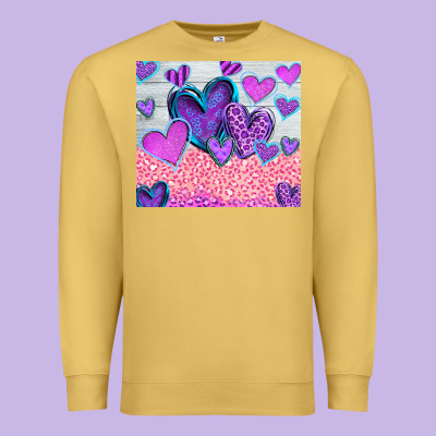 Love Premium Sweatshirt Designed By Cowhidedigitalart