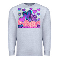 Heather Grey love Premium Sweatshirt - CowhideDigitalArt