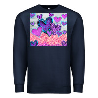 Navy love Premium Sweatshirt - CowhideDigitalArt