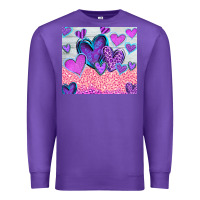 Purple love Premium Sweatshirt - CowhideDigitalArt