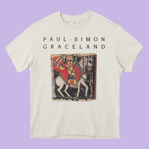 Paul Simon Graceland Heavy Core Tee Designed By Lanvoart