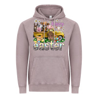 Vintage Zinc Happy Easter truck with farm animals Easter Day Vintage Hoodie - HowdyJamesFarm