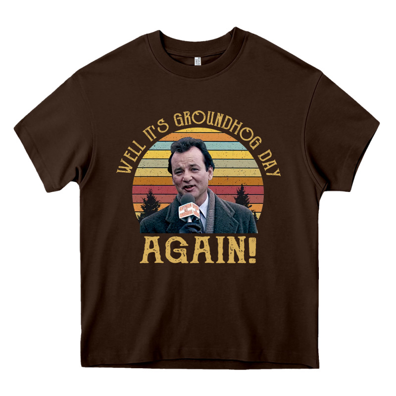 Vintage Well It's Groundhog Day Again Unisex Shirt Heavy Core Tee by lanVoArt | Teevron
