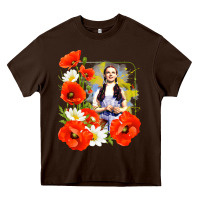 Chocolate Brown dorothy poppies Heavy Core Tee - lanVoArt