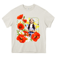 Cream dorothy poppies Heavy Core Tee - lanVoArt