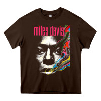 Chocolate Brown miles vintage davis concert retro Heavy Core Tee - lanVoArt