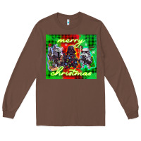 Chestnut merry christmas gnomies Long Sleeve Tee - CowGirlArtShop