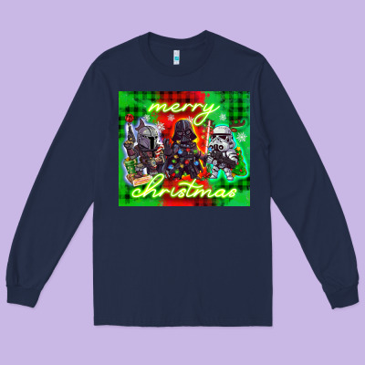 Merry Christmas Gnomies Long Sleeve Tee Designed By Cowgirlartshop