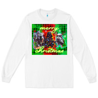 White merry christmas gnomies Long Sleeve Tee - CowGirlArtShop