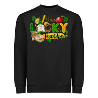 Black one lucky teacher Heavyweight Sweatshirt - FaDigitalArtStudio