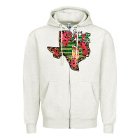 Oatmeal Heather sweet summer time texas Zipper Hoodie - CowhideDigitalArt