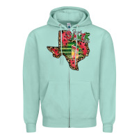 Seafoam sweet summer time texas Zipper Hoodie - CowhideDigitalArt