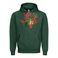 Sports Green sweet summer time texas Zipper Hoodie - CowhideDigitalArt