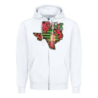 White sweet summer time texas Zipper Hoodie - CowhideDigitalArt