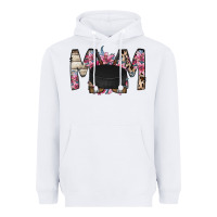 White mom hockey flower Heavyweight Hoodie - RacoonDesign